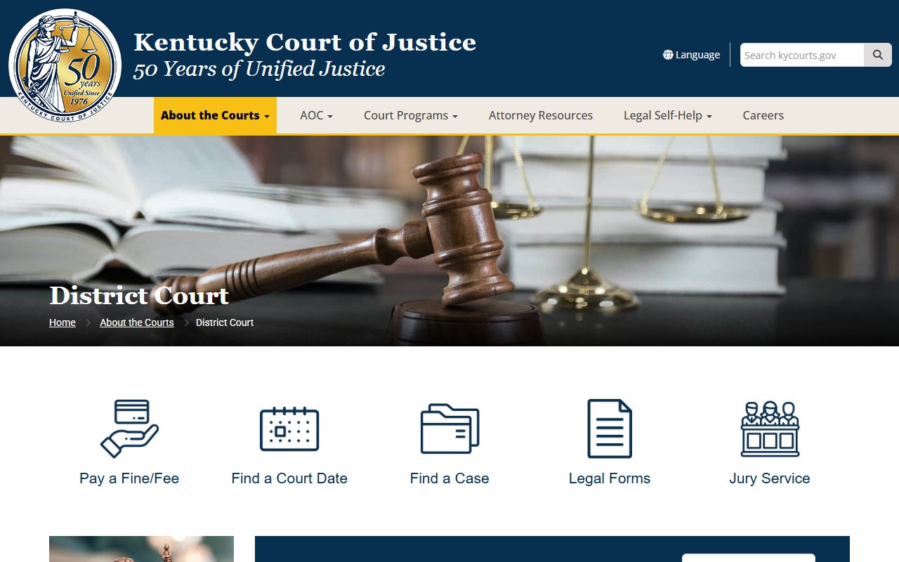 Kenton County court dockets Kentucky District Court overview