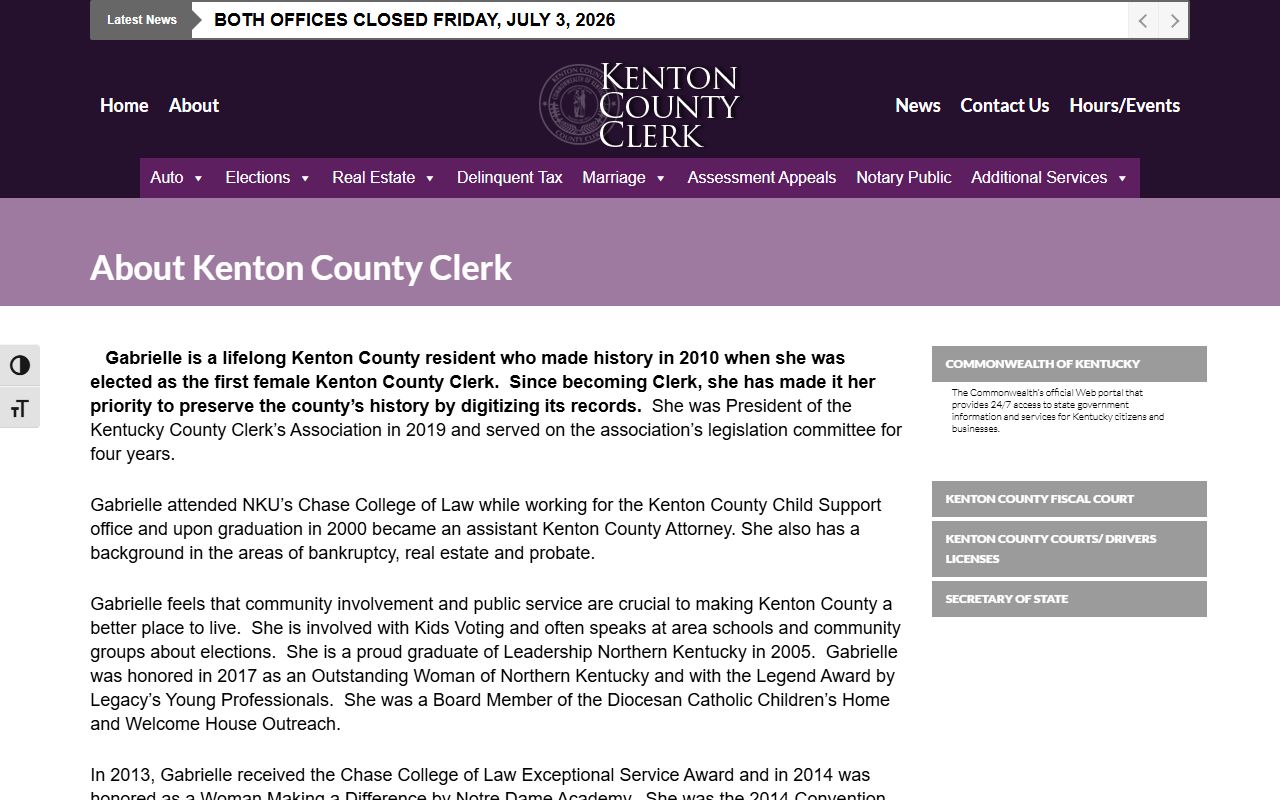 Kenton County marriage and divorce records County Clerk source
